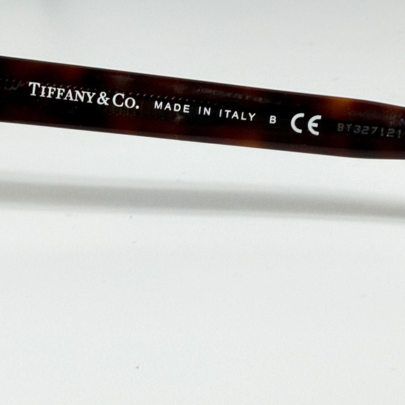 Tiffany & Co TF 2167 8015 Eyeglasses Havana Tortoise Gold Cat Eye 54-17-140 - Picture 6 of 7